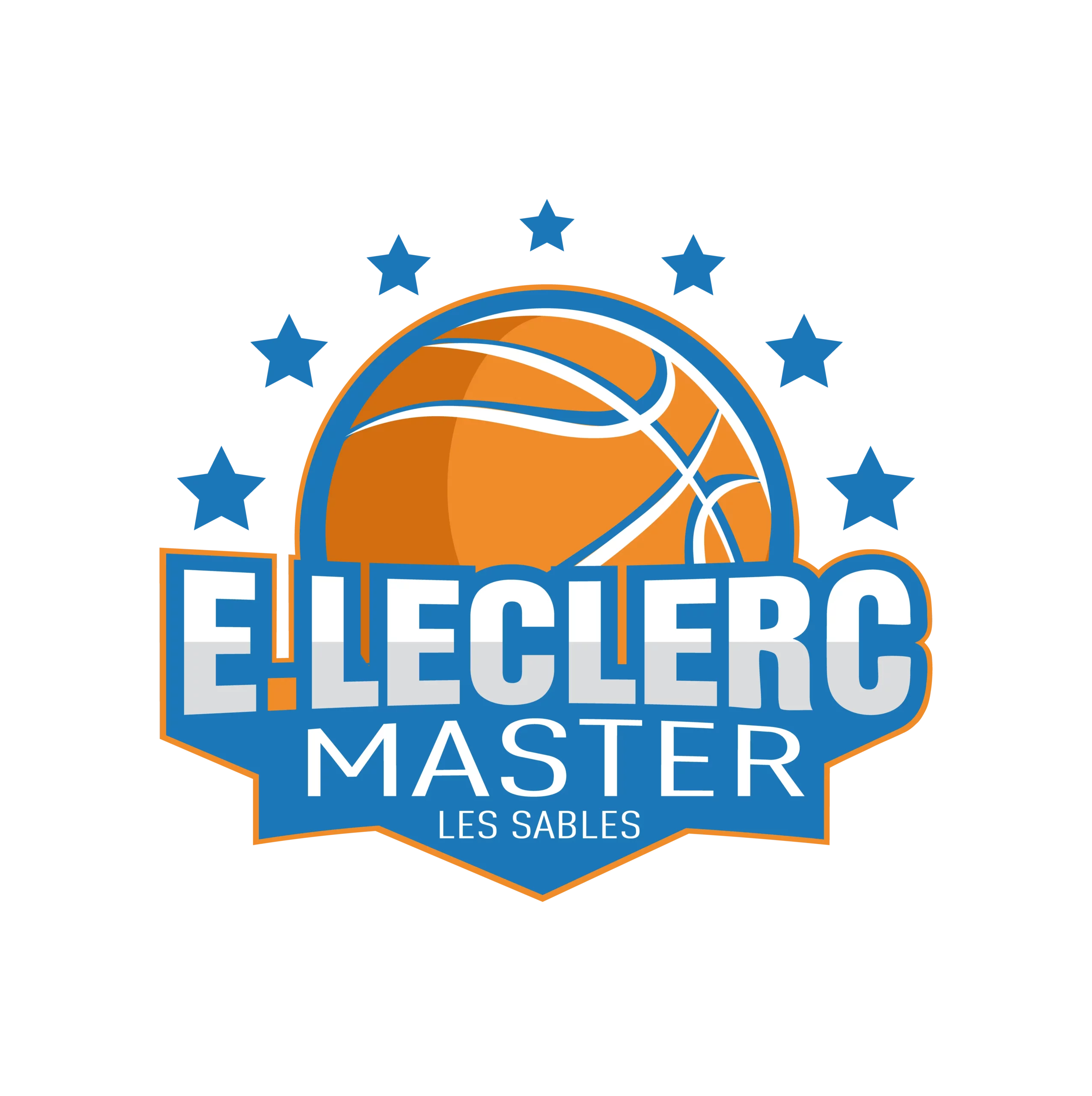 Logo du Leclerc Master, tournoi national de basketball, niveau U13.